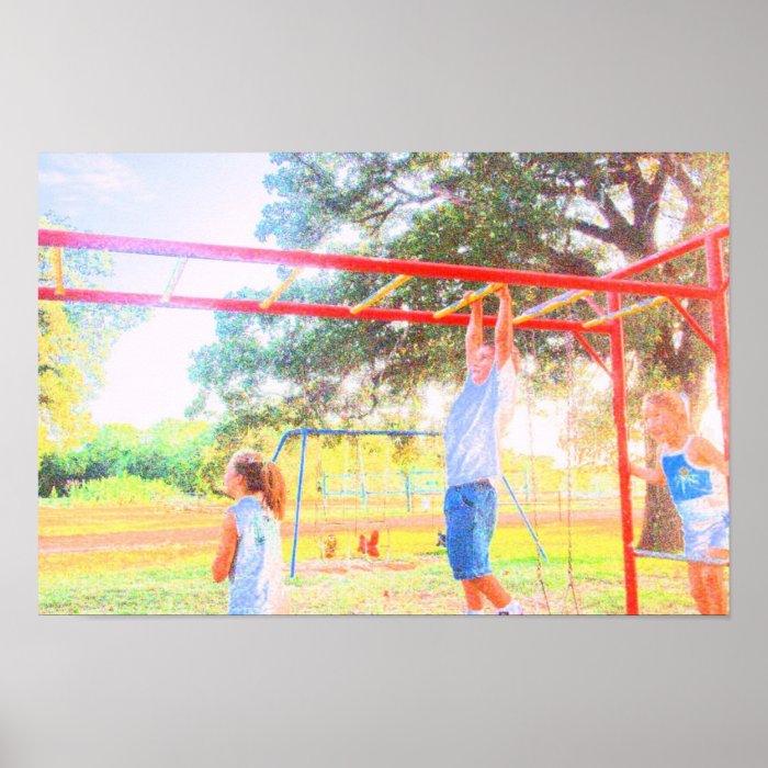 BIRTHDAY PARTY AT THE PARK #6 MONKEY BARS POSTER