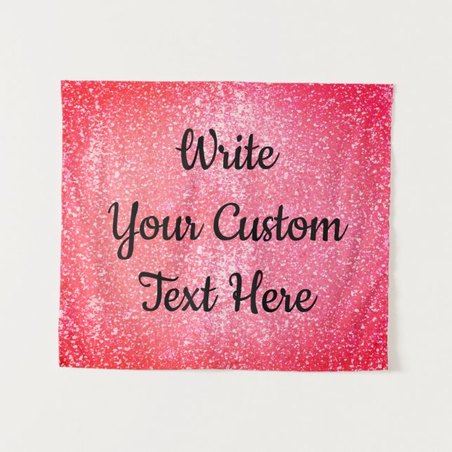 Birthday Party Backdrop Photo Booth Modern Glitter (Front (Horizontal))