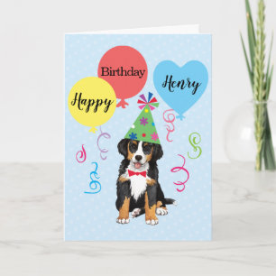 Birthday Party Balloons Berner Card
