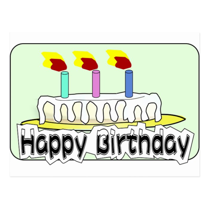 Birthday Party Balloons Cake Candles Destiny Post Cards