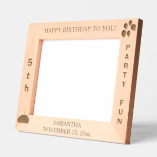Birthday Party Balloons Cupcake 10 x 8 Photo Engraved Frames