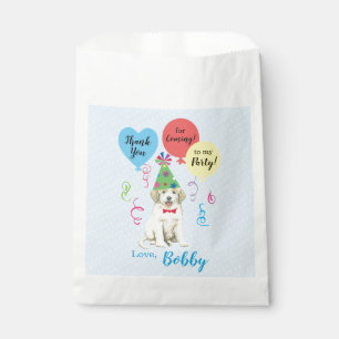 Birthday Party Balloons Great Pyrenees Favor Bag