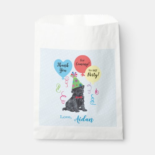 Birthday Party Balloons Kerry Blue Terrier Favor Bag