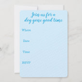 Birthday Party Balloons Kerry Blue Terrier Invitation (Back)