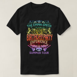 Birthday Party Band Retro 70s Concert Logo Neon T-Shirt