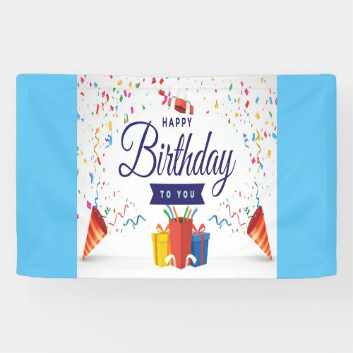 Birthday party banner