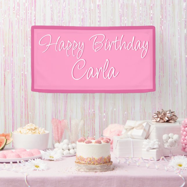 Birthday Party Banner Decoration - Custom Name (Party)