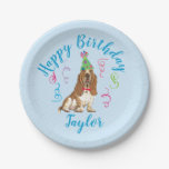 Birthday Party Basset Hound Paper Plates