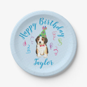 Birthday Party Beagle Paper Plates