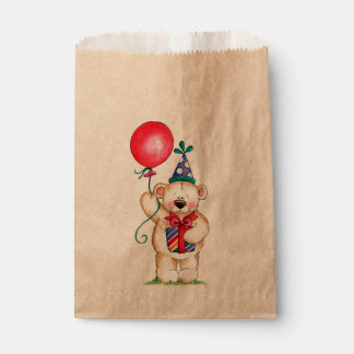Birthday Party Bear Favor Bag