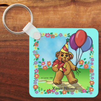 Birthday Party Bear keychains