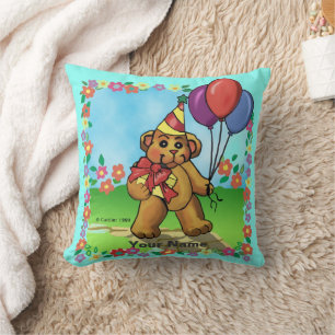 Birthday Party Bear pillows