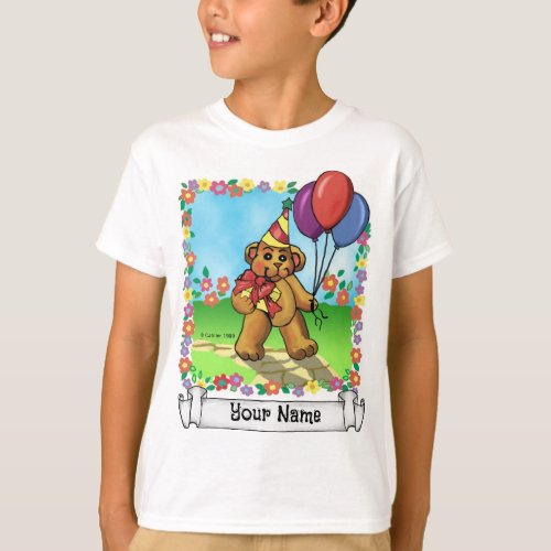 Birthday Party Bear T_Shirt