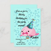 Birthday Party Blobfish Invitation (Front/Back)