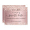 Birthday party blush pink budget save the date