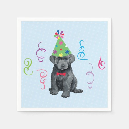 Birthday Party Bouvier des Flandres Napkins