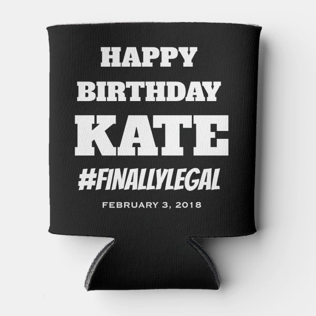 Birthday Party Can Cooler, Custom Party Favors Cooler