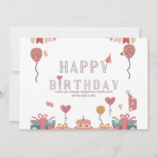 Birthday Party Celebration Design Invitation