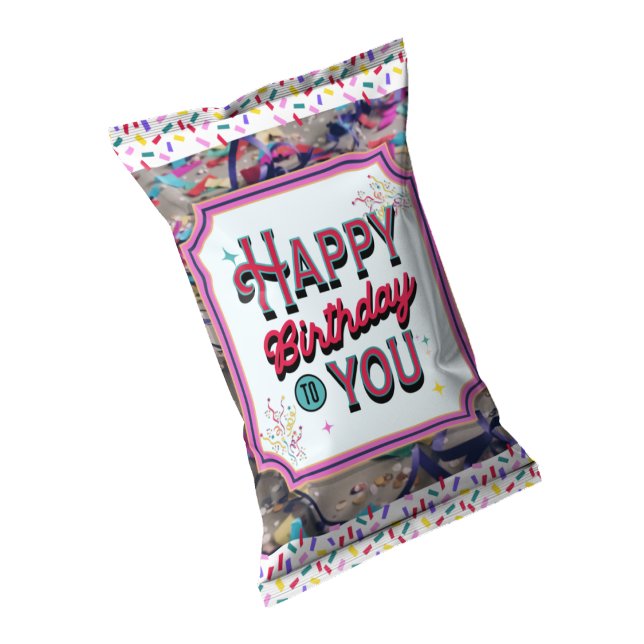 Birthday Party Chip Bag Wrappers Favors Notepad (Creator Uploaded)