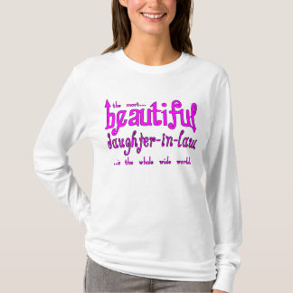 Birthday Party Christmas Beautiful Daughter in Law T-Shirt