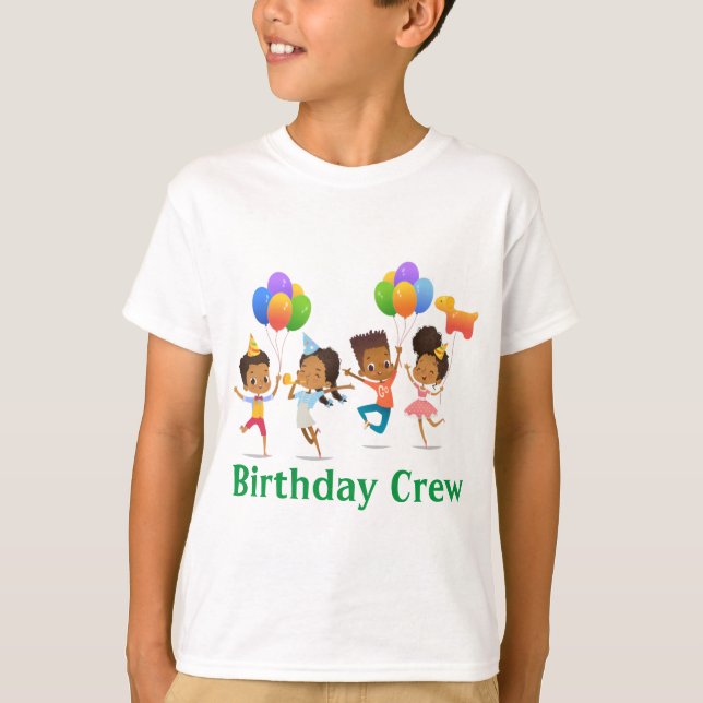 Birthday Party Crew  T-Shirt (Front)