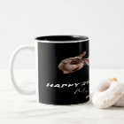 Birthday party custom photo black white modern guy