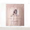 Birthday party custom photo rose gold glitter pink