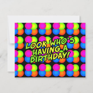 Birthday Party Customizable Invitations
