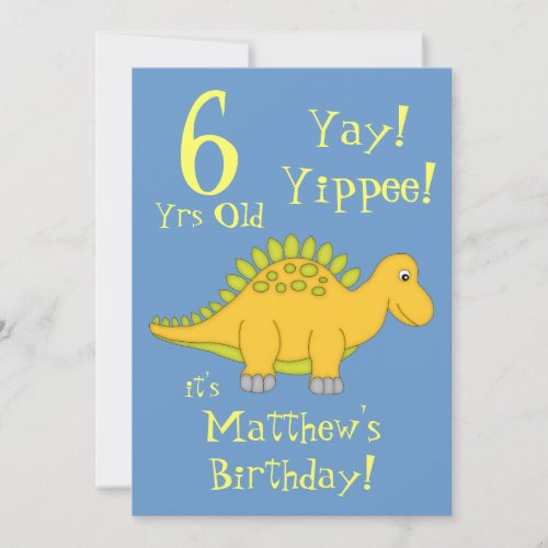 Birthday Party_Cute DinosaurBalloon Invitation