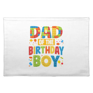 Birthday Party Dad Cloth Placemat