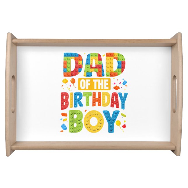Birthday Party Dad Serving Tray (Front)