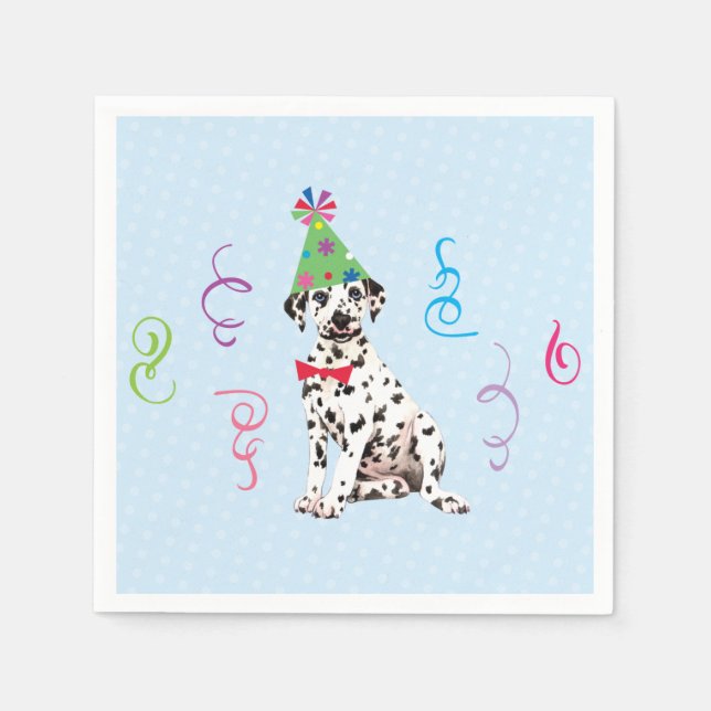 Birthday Party Dalmatian Napkins (Front)