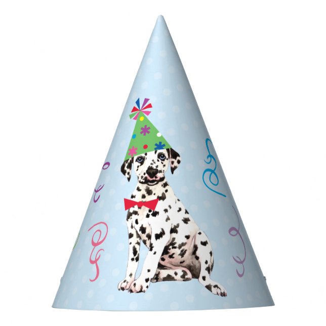 Birthday Party Dalmatian Party Hat (Front)