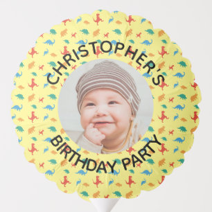 Birthday Party Decoration Baby Photo Dinosaur Balloon