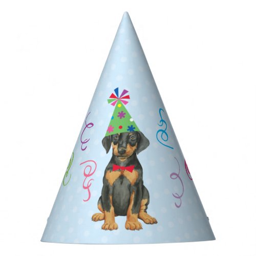 Birthday Party Doberman Party Hat
