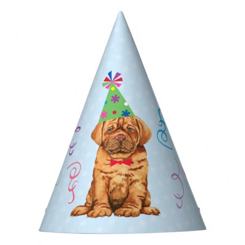 Birthday Party Dogue de Bordeaux Party Hat