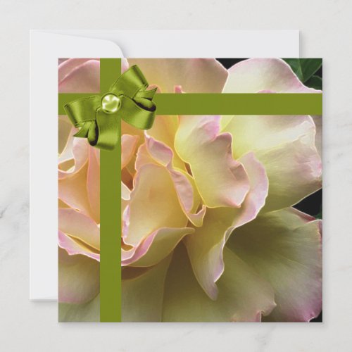 Birthday Party Elegant Rose Invitation