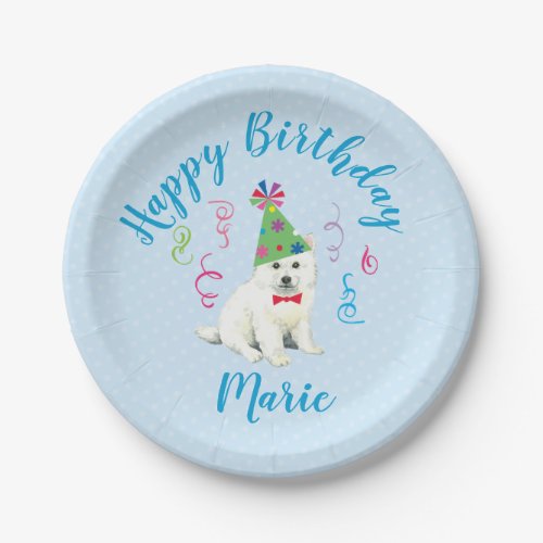 Birthday Party Eskie Paper Plates