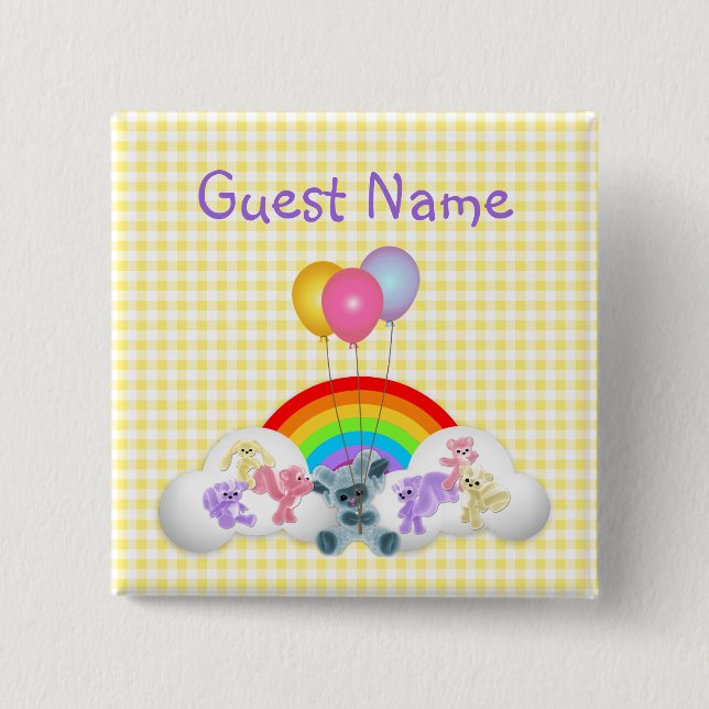 Birthday Party Favor  Button (Front)
