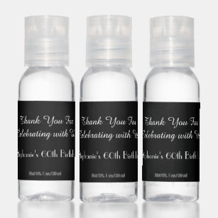 Birthday Party Favor Set of 12 Hand Sanitizer