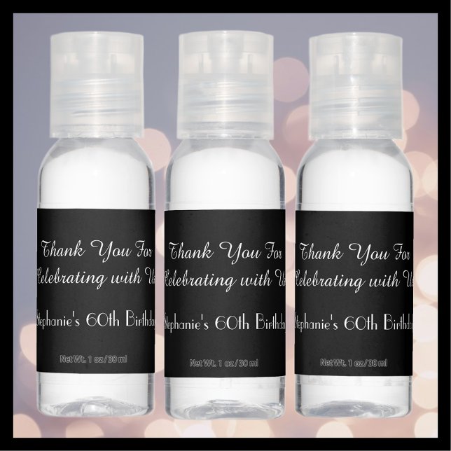 Birthday Party Favor Set of 12 Hand Sanitizer (Creator Uploaded)