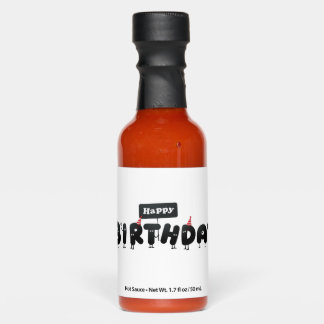 Birthday party Favors and packing Hot Sauces