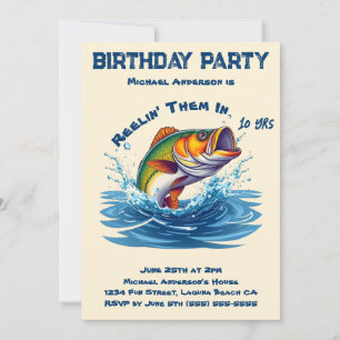 Birthday Party-Fish Invitation