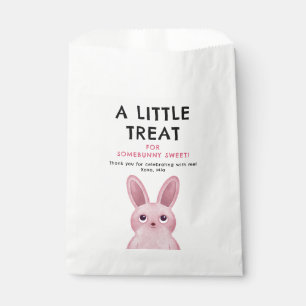 Birthday Party for Girls with Pink Bunny Favor Bag