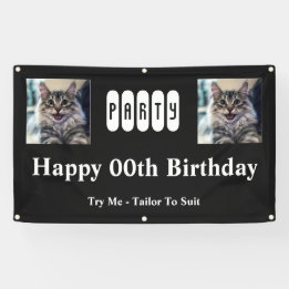 Birthday Party For Twins Banner