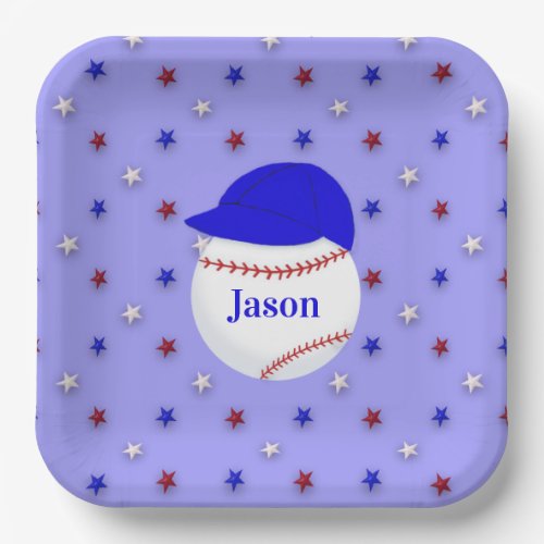 Birthday Party for Young Baseball Softball Fan   Paper Plates