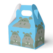 birthday party fun hippo  favor boxes