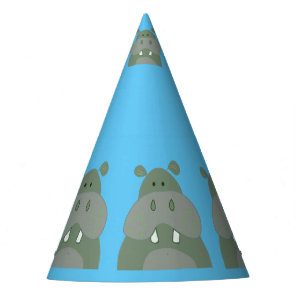 birthday party fun hippo  party hat
