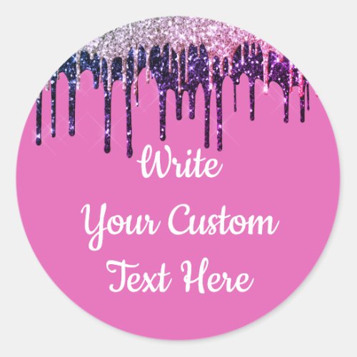 Birthday Party Fun Quinceanera Girly Sweet 16 Gift Classic Round Sticker