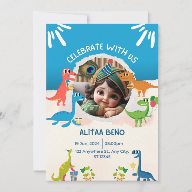 birthday party function  invitation (Front)